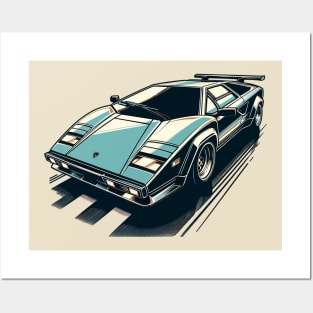 Lamborghini Countach Posters and Art